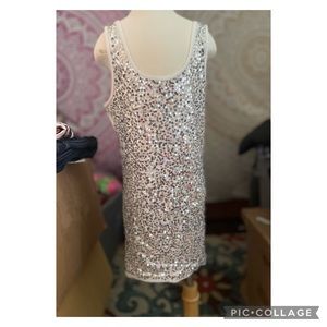 Silver sequin tank; Rue21; Sz M